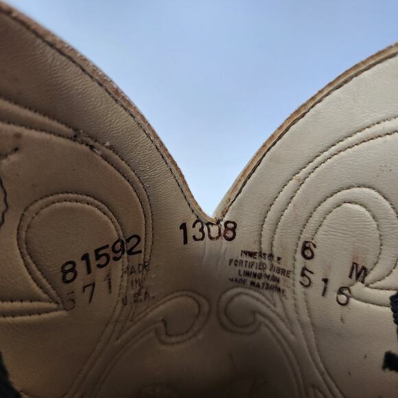 Vintage Dingo Cowboy Western Boots Womens Size 6M 1308 Brown Made In USA - Picture 12 of 12